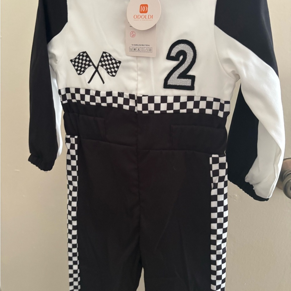 Black and White Racing Suit Birthday 2